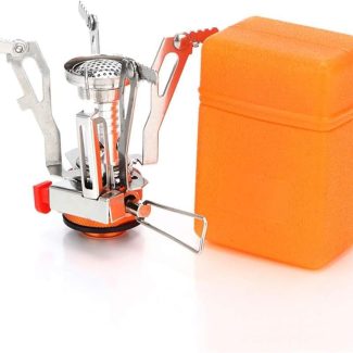 Portable Camping Stove Backpacking Stove, Specialized Hiking Stove Camping Stove with Piezo Ignition Stable Support Wind-Resistance, Camp Stove for Outdoor cooking Camping Hiking Adventure Cooking